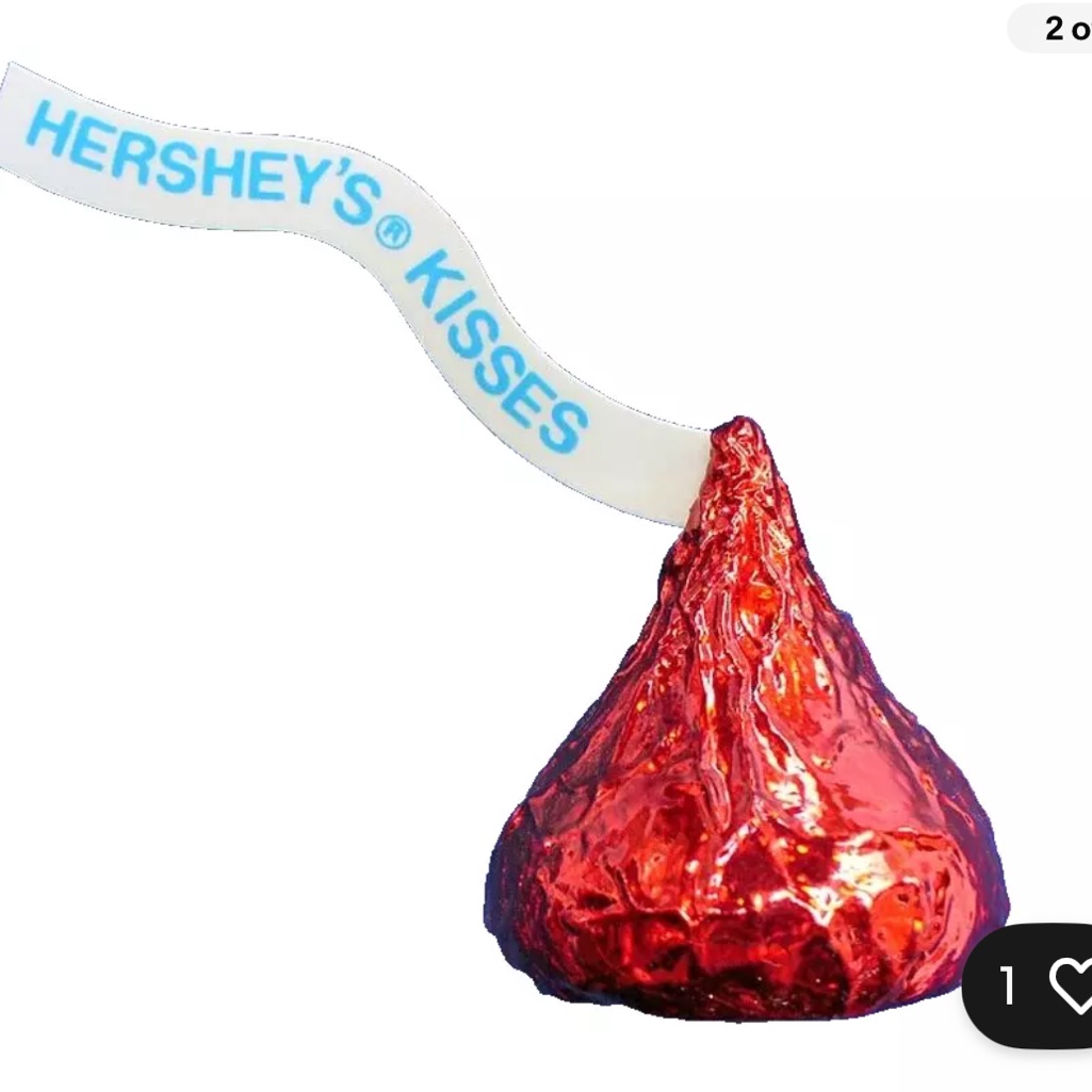 Hallmark Pin Christmas Valentines Vintage Hersheys Kisses Red Candy 1989 New